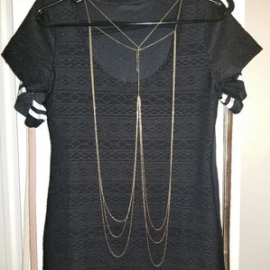 Chain bra, bra necklace.